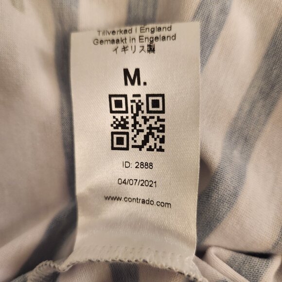 Batfrogs T-Shirt With Frog Batfrog On Bicycle Womens Medium England Striped EUC - Picture 9 of 10